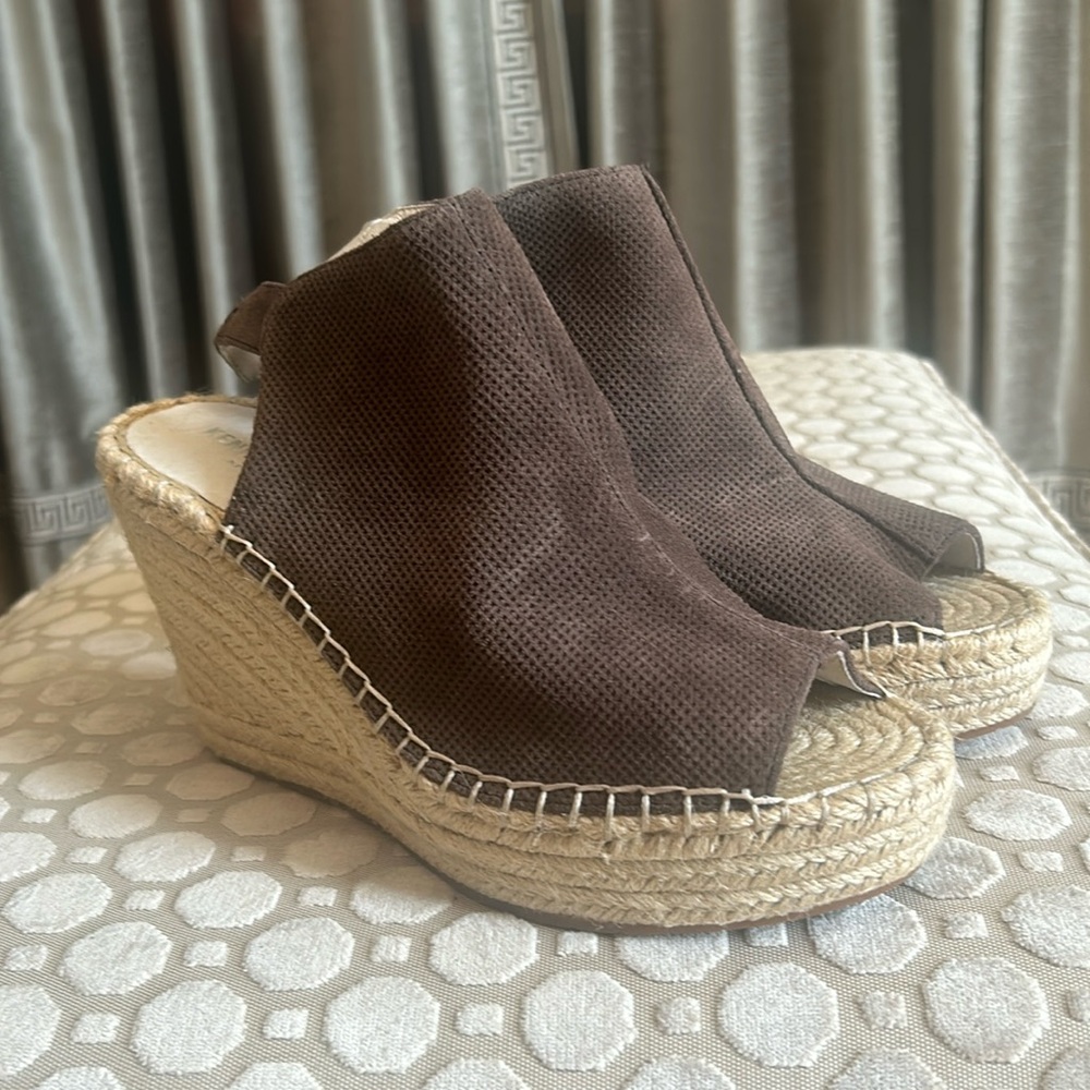 Brand new!!  Brown espadrille-great for fall!!